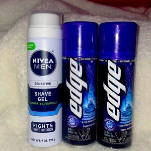 Men shaving cream